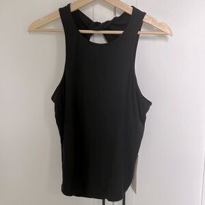 Lululemon | Modal Silk Twist-Back Yoga Tank Top | size 12 | Black | NWT